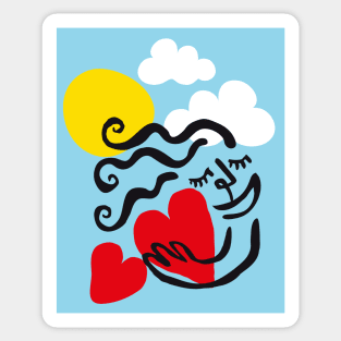 Love by Heart Sticker